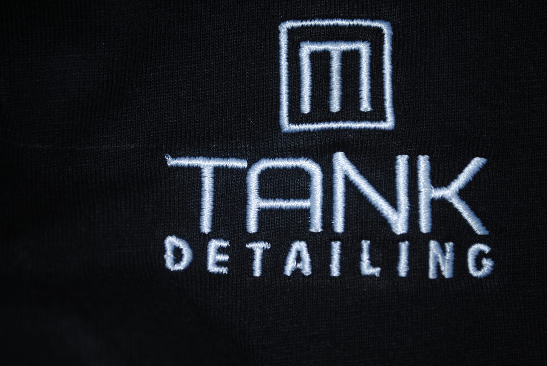Embroidered TANK Detailing logo